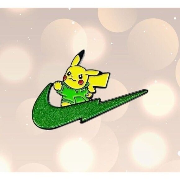 Pokemon Pikachu Hoodie Nike Enamel Pin - Picture 2 of 5